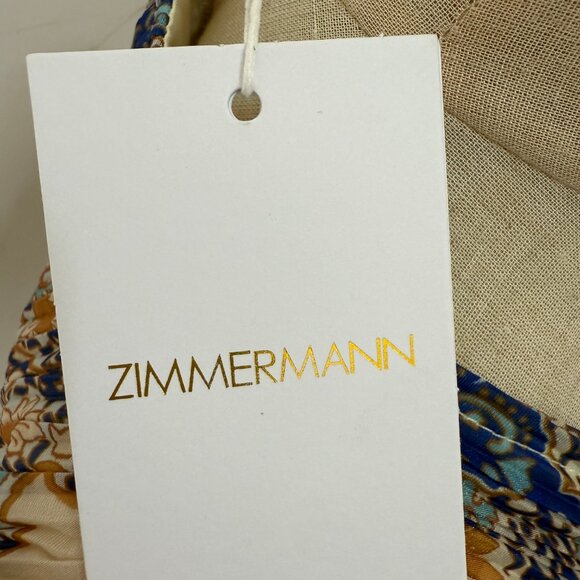 Zimmermann Printed Plissé-Organza Mini Dress - Picture 10 of 10